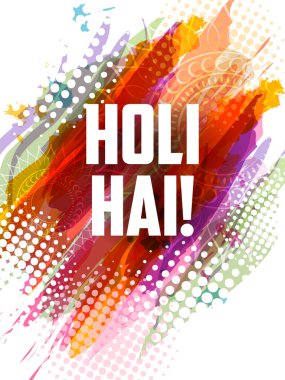 Holi 'nin Hindistan' da kutladığı renk festivali için renkli arka plan