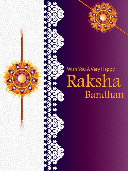 Διανυσματική απεικόνιση του φόντου Rakhi για την ινδική γιορτή Raksha bandhan — Διανυσματικό Αρχείο