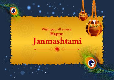 Mutlu Krishna Janmashtami Hint festivali kutlama geçmişi