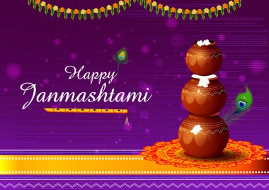 Mutlu Krishna Janmashtami Hint festivali kutlama geçmişi