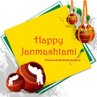 Mutlu Krishna Janmashtami Hint festivali kutlama geçmişi