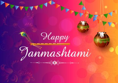 Mutlu Krishna Janmashtami Hint festivali kutlama geçmişi