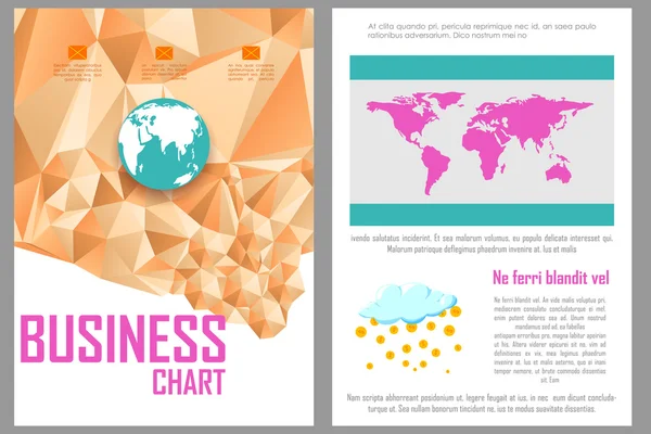 Biznes broszura projekt — Wektor stockowy