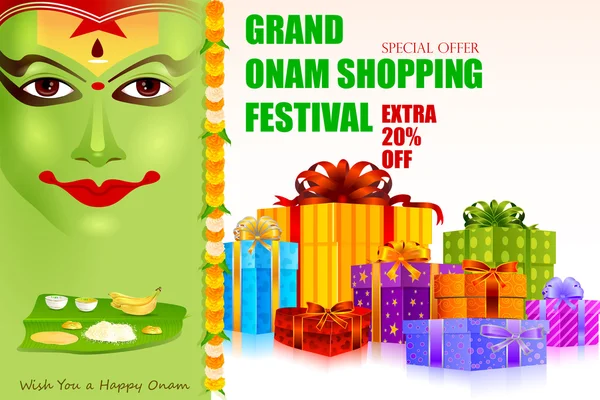 Festival de shopping d'Onam — Image vectorielle