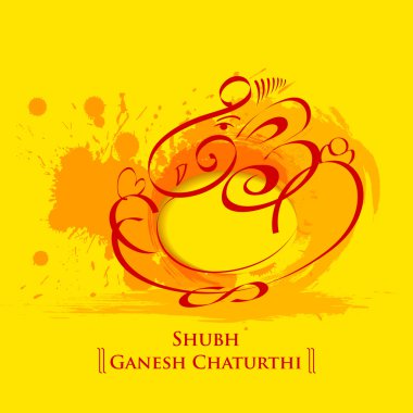 Lord Ganesha for Happy Ganesh Chaturthi clipart