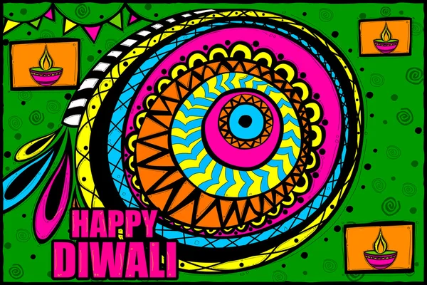 Happy Diwali background — Stock Vector