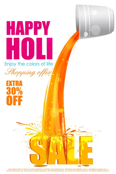 Colorful Holi Sale background — Stock Vector