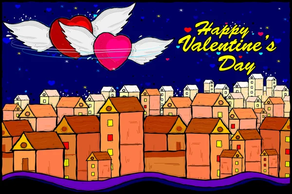 Happy Valentines Day celebration background — Stock Vector