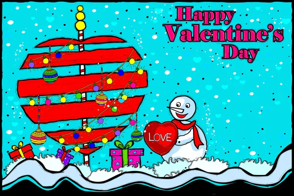Happy Valentines Day fond de célébration — Image vectorielle