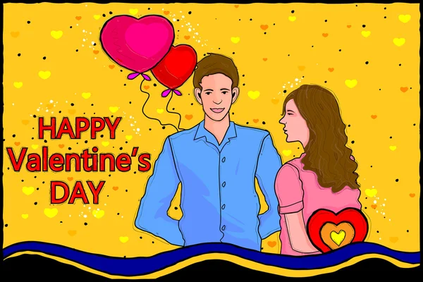 Happy Valentines Day viering achtergrond — Stockvector