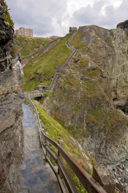Tintagel defne Kuzey Cornwall sahil, İngiltere