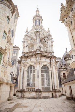 Chambord, Fransa - 27 Ağustos 2015: Chateau de Chambord, royal me
