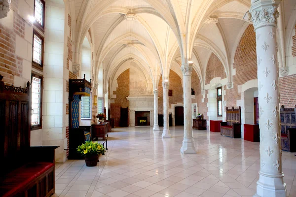 AMBÓISE, FRANÇA - 29 DE AGOSTO DE 2015: Amboise castle, royal medieva — Fotografia de Stock