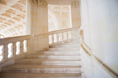 Güzel eski rustik taş havadar merdiven