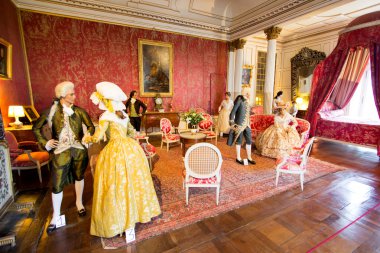 D'Usse, Fransa - 27 Ağustos 2015: D'Usse Kraliyet Kalesi, Loire V