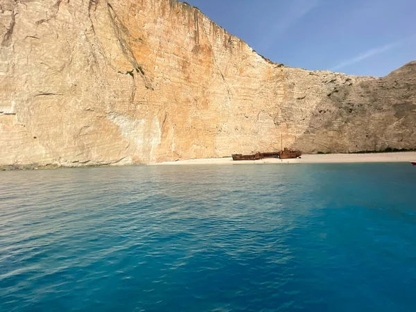 Hermosa Vista Del Paisaje Las Islas Griegas Desde Arriba — Foto de Stock