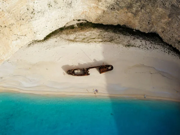 Hermosa Vista Del Paisaje Las Islas Griegas Desde Arriba — Foto de Stock