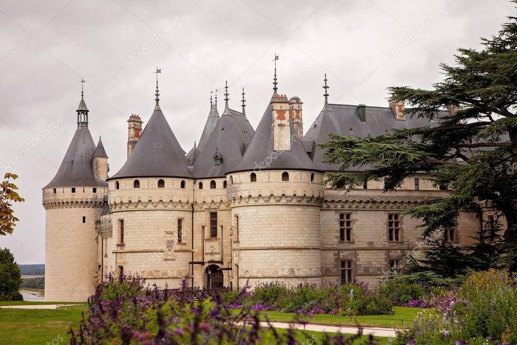 Chateau de Chaumont-sur-Loire, France, castle is located in the