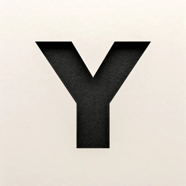 Black Leather Font Design Abstract Alphabet Font Real Typography — 스톡 사진