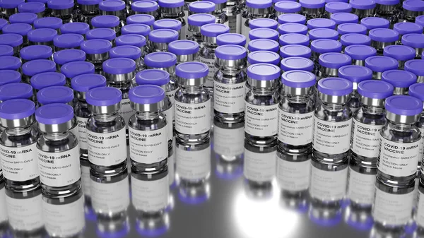 Tıbbi konsept, Coronavirus aşıları, 2019-ncov aşı şişeleri, COVID2019, enjeksiyonlar, immünasyon, 3D görüntüleme, 3D