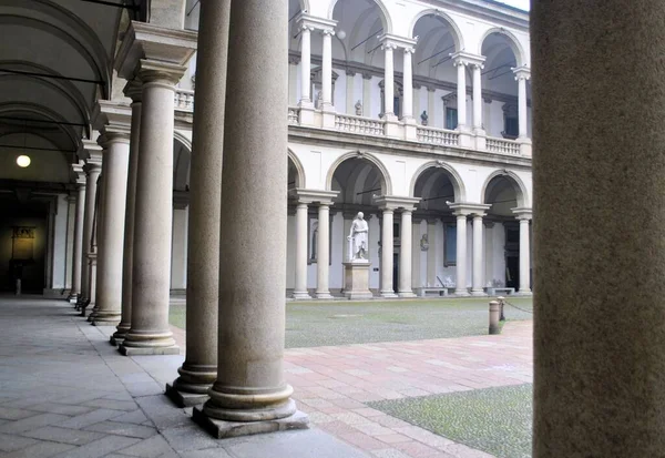 Régi Középkori Olasz Város Milánó Építészet Részletek Történelem Panoráma Művészet — Stock Fotó