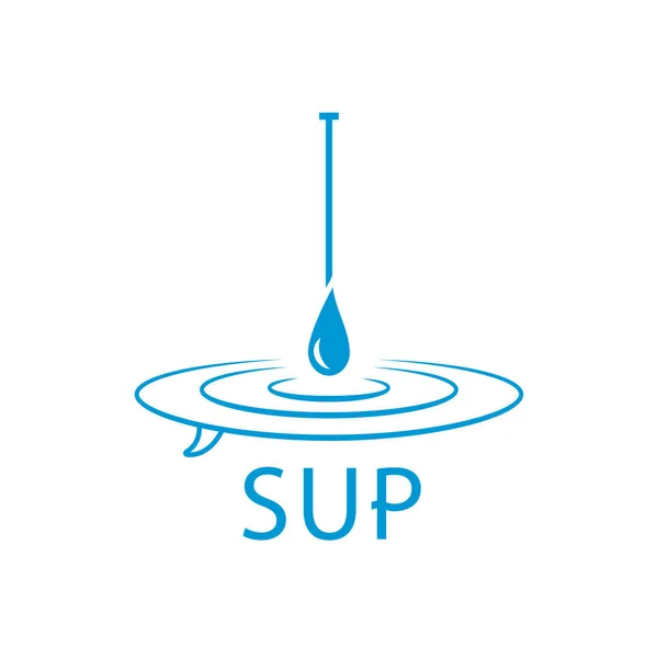 Sup Σηκωθείτε Κουπί Επιβίβασης Surfing Και Surf Έννοια Επιβίβασης Νερό — Διανυσματικό Αρχείο
