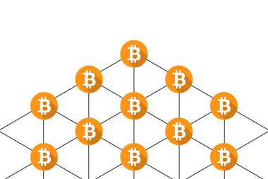 Bitcoin ağı, engelleme zinciri, düğüm ve P2P protokol kavramı