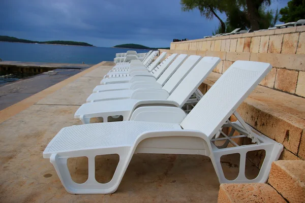 Liegen am Strand — Stockfoto