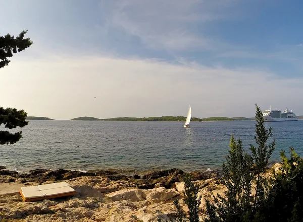 Cruise schip herbergen — Stockfoto