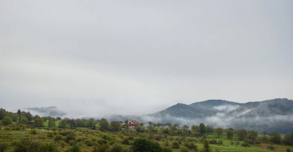 Valle brumoso — Foto de Stock