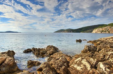 Kıyı manzara Panorama görünümünü