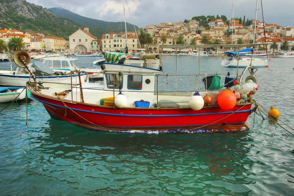 Rode vissersboot — Stockfoto