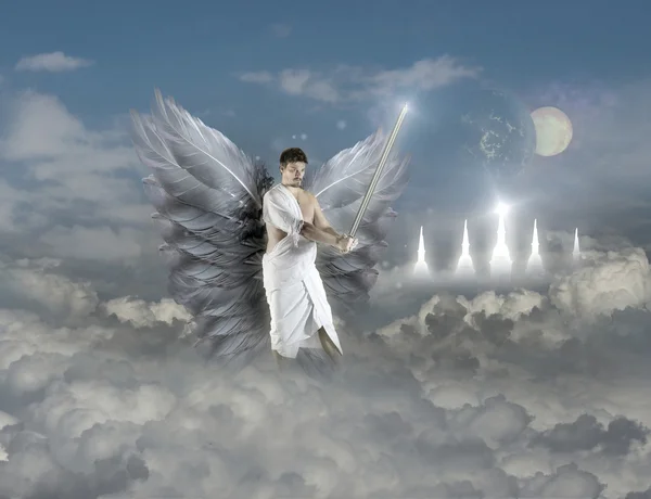 Angel with Sword — Stock Photo, Image