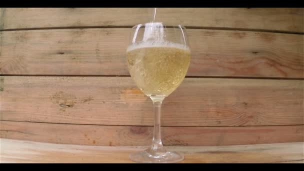 Vine Casting to Vine Glass — Stock Video