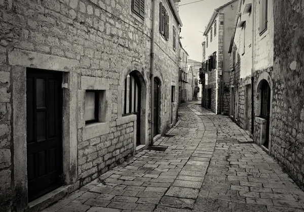 Romantica strada di pietra — Foto Stock