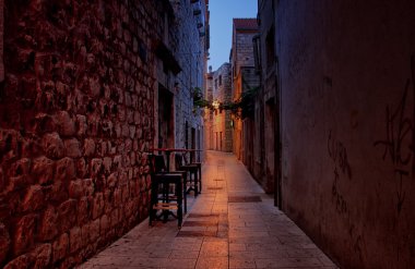 Tarihi kent sokakları sabah