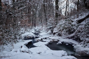 Dondurulmuş küçük akarsu