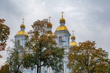 St. Nicholas Donanma Katedrali, Barok Ortodoks Katedrali, Saint Petersburg, Rusya