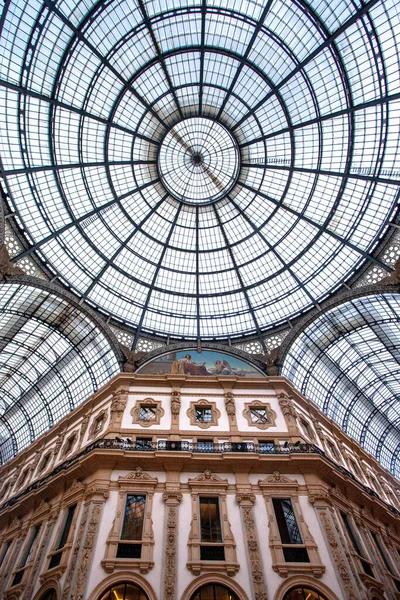 Galleria Vittorio Emanuele Είναι Ένα Από Παλαιότερα Εμπορικά Κέντρα Του — Φωτογραφία Αρχείου