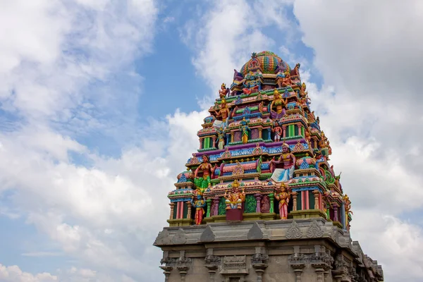 Hermosa Torre Del Templo Recién Construida Tamil Nadu India — Foto de Stock