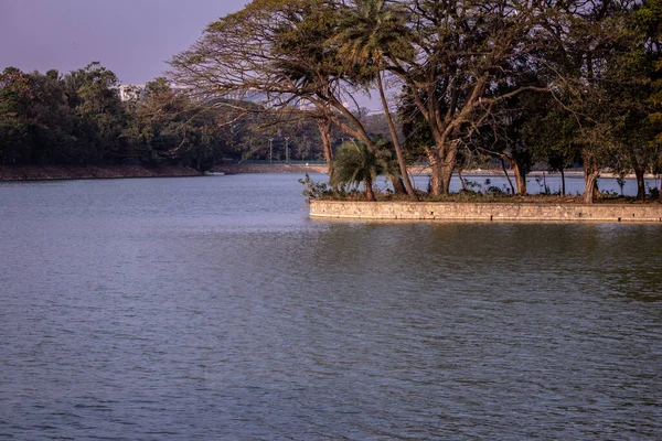 Vista Panorâmica Dos Maiores Lagos Bangalore Karnataka Índia — Fotografia de Stock