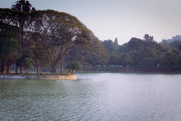 Vacker Utsikt Över Största Sjön Bangalore Karnataka Indien — Stockfoto
