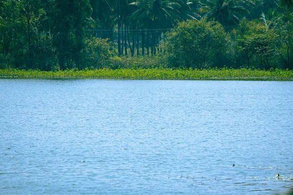 Vista Panorâmica Dos Lagos Kolar Karnataka Índia — Fotografia de Stock