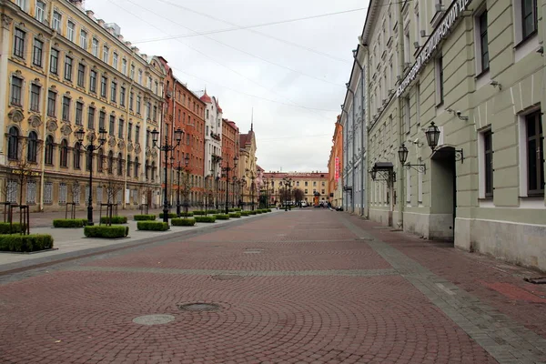 Malaya Konyushennaya Street Kilátás Egy Borús Napon Szentpétervár Oroszország Február — Stock Fotó