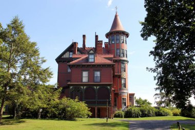 Wilderstein Malikanesi, Hudson Nehri, Rhinebeck, New York, ABD - 15 Ağustos 2020