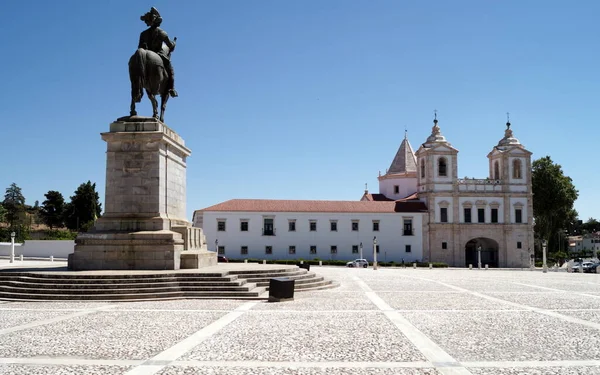 Plaza Del Palacio Ducal Estatua Ecuestre Dom Joao Convento Del — Foto de Stock