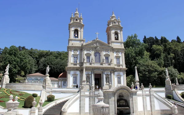 Sanktuarium Dobrego Jezusa Góry Santuario Bom Jesus Monte Miejsce Pielgrzymki — Zdjęcie stockowe