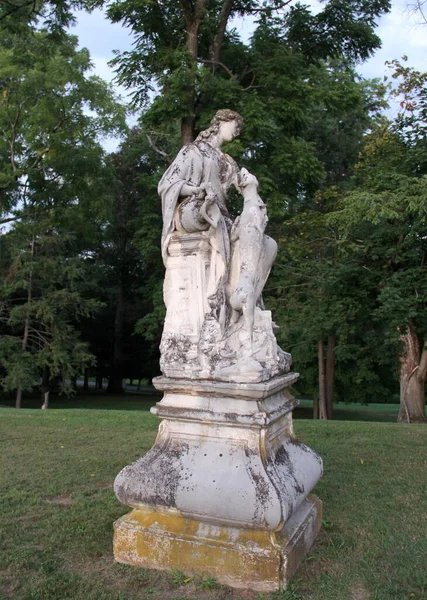 Hellenic Style Sculpture Park Mills Livingston Mansion Hudson River Staatsburg — Stock Photo, Image