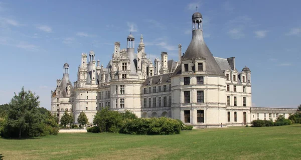 Chambord Şatosu Batı Köşesinden Manzara Chambord Loir Cher Fransa Temmuz — Stok fotoğraf