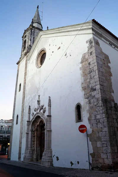 Kościół Santa Maria Marvila Historycznym Centrum Miasta Santarem Portugalia Grudnia — Zdjęcie stockowe